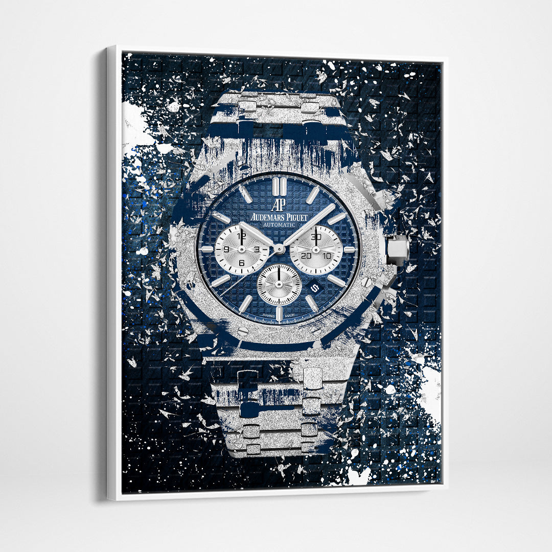 Audemars Piguet Royal Oak Chronograph Watch Poster Canvas Watch Art-COURAGEOUS CHRONOGRAPH-DEVICI