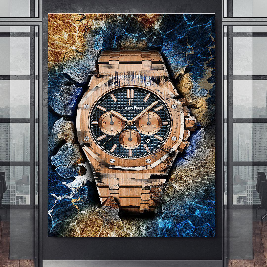 Audemars Piguet Royal Oak Chronograph Watch Poster Canvas Watch Art-GRANDE CHRONOGRAPH-DEVICI