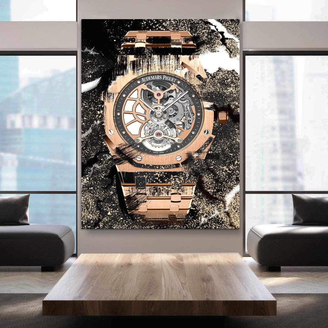 Audemars Piguet Royal Oak Openworked Watch Poster Canvas Watch Artwork-TIMELESS-DEVICI