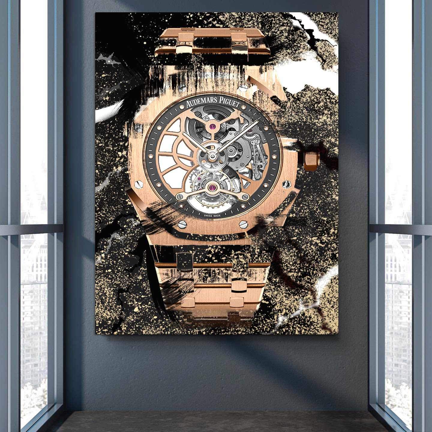Audemars Piguet Royal Oak Openworked Watch Poster Canvas Watch Artwork-TIMELESS-DEVICI
