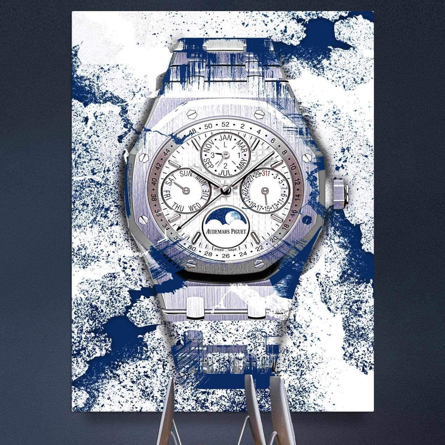 Audemars Piguet Royal Oak Perpetual Watch Poster Canvas Watch Art-PERPETUAL PERFECTION-DEVICI