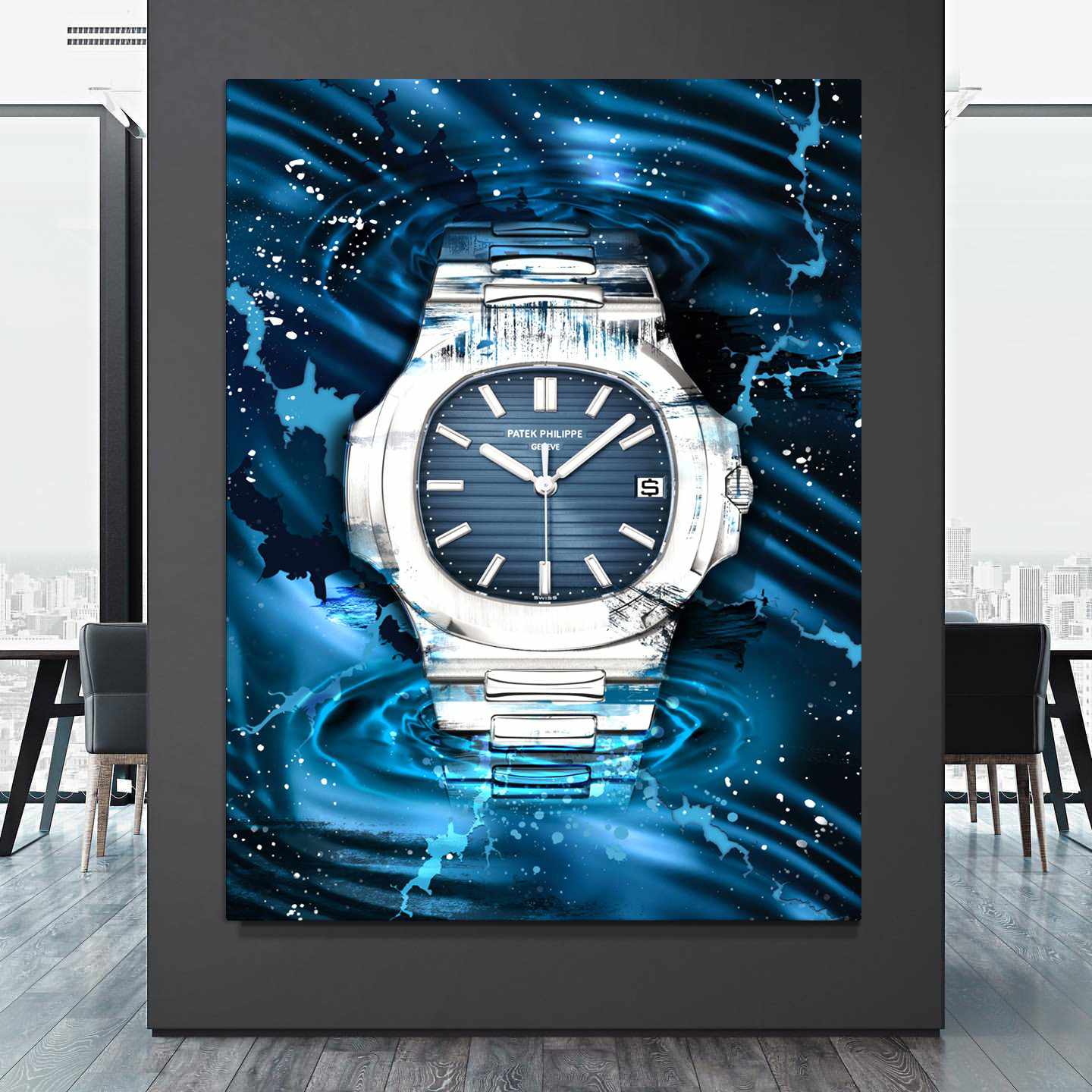 Patek Philippe Art Nautilus Watch Poster Canvas Print Watch Art-PATEK PERCEPTION-DEVICI