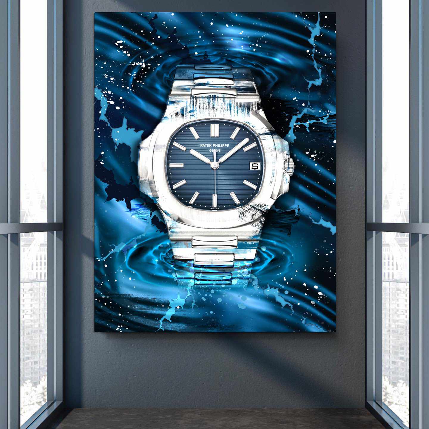Patek Philippe Art Nautilus Watch Poster Canvas Print Watch Art-PATEK PERCEPTION-DEVICI