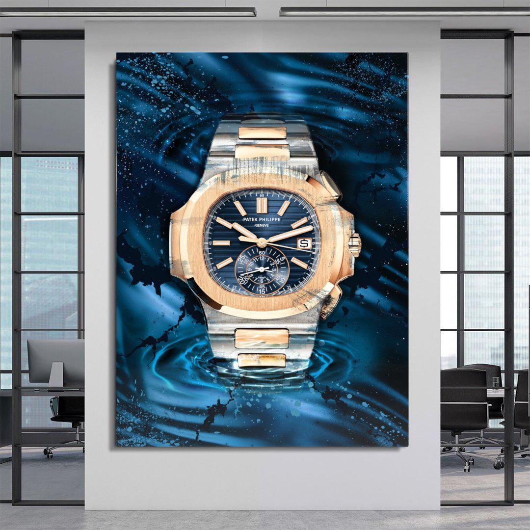 Patek Philippe Art Nautilus Watch Poster Canvas Print Watch Art-PRESTIGIOUS PATEK-DEVICI