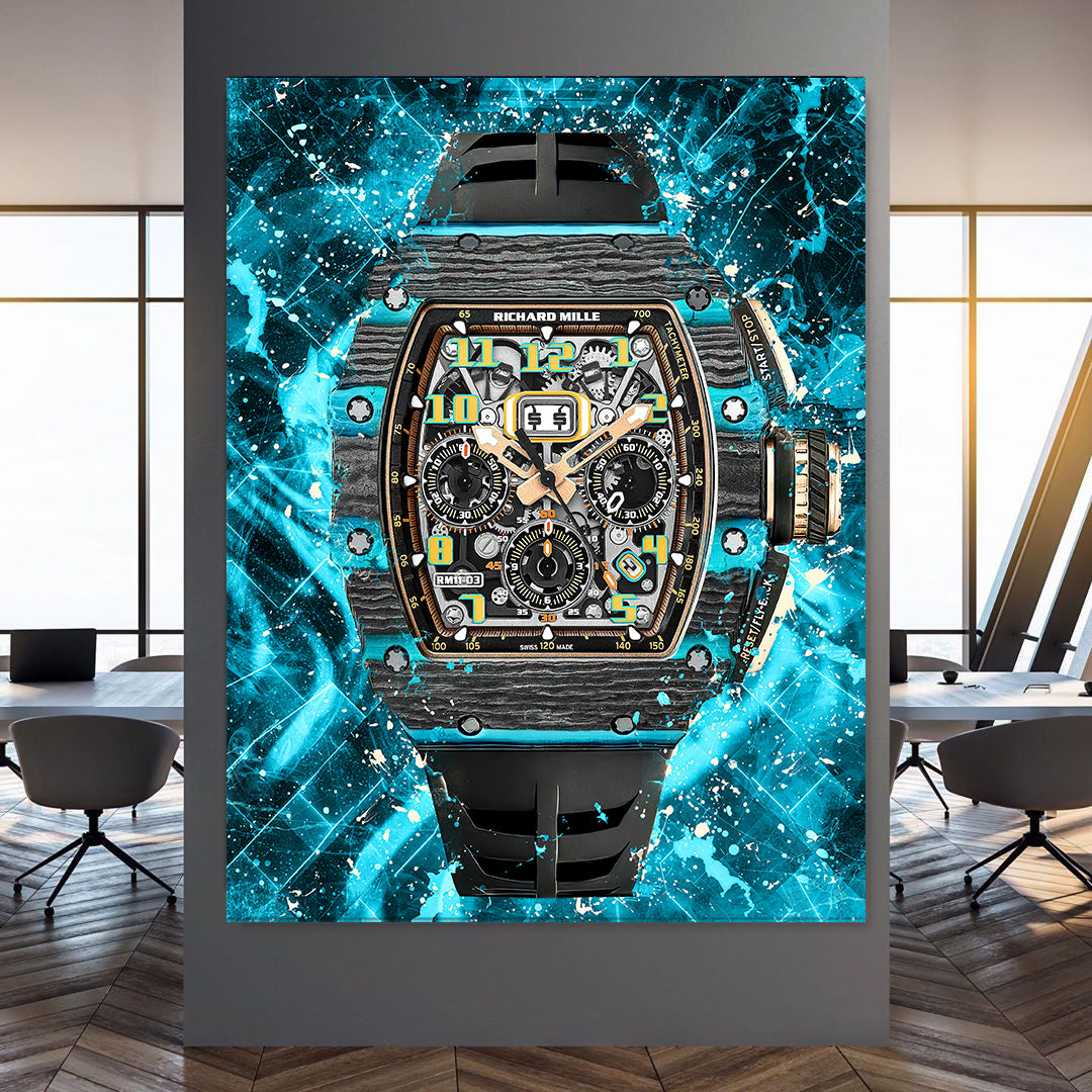 Richard Mille RM 11-03 Flyback Chronograph Watch Poster Canvas Print Art-MILLE DE FINALE-DEVICI
