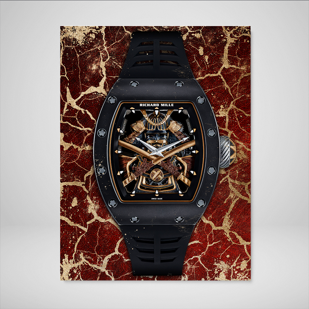 Richard Mille RM 47 Samurai Watch Poster Canvas Print Watch Art-MILLE DE BUSHIDO-DEVICI