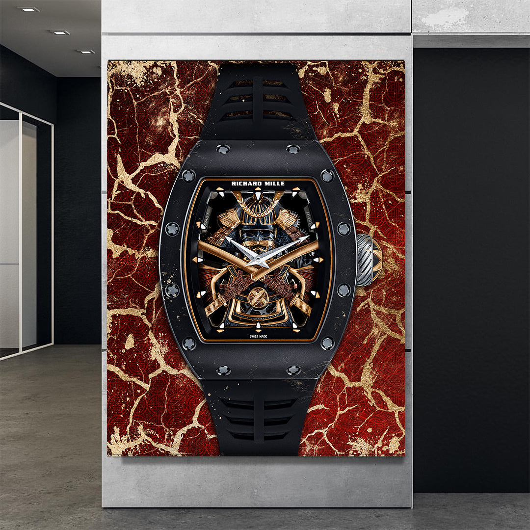 Richard Mille RM 47 Samurai Watch Poster Canvas Print Watch Art-MILLE DE BUSHIDO-DEVICI