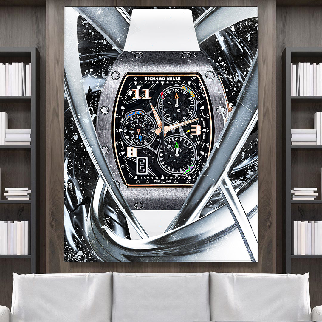 Richard Mille RM 72-01 Titanium Watch Poster Canvas Print Watch Art-MILLE DE TITANIUM-DEVICI
