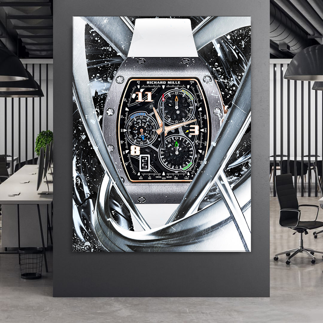 Richard Mille RM 72-01 Titanium Watch Poster Canvas Print Watch Art-MILLE DE TITANIUM-DEVICI
