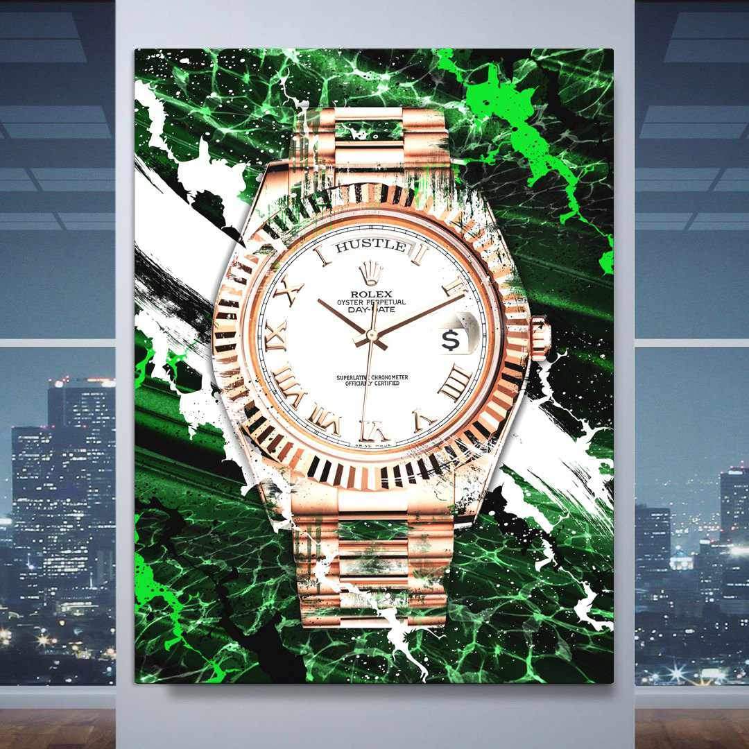 Rolex Art Day-Date President Watch Poster Canvas Print Watch Art-PRESTIGIOUS-DEVICI
