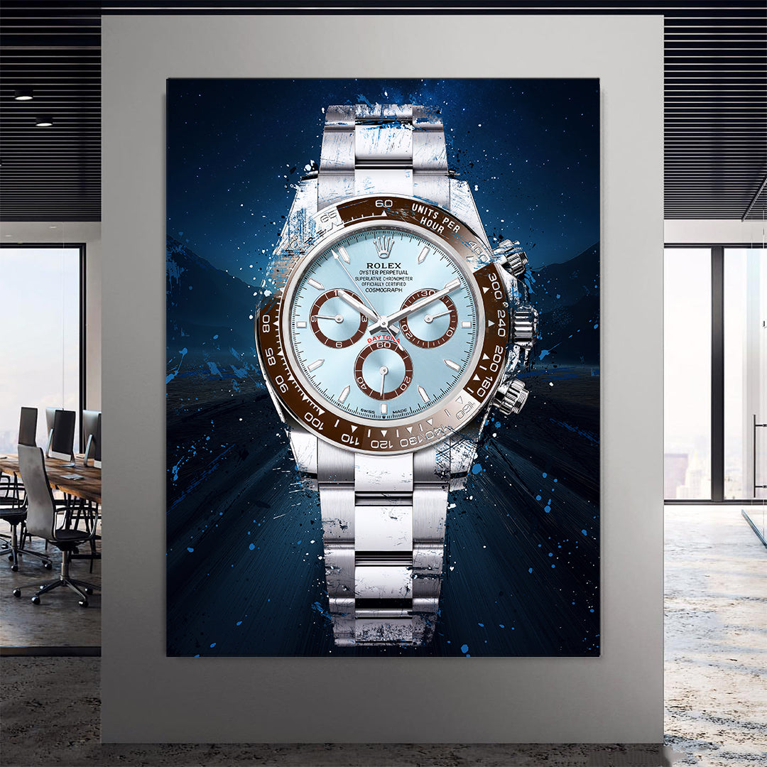 Rolex Art Daytona Platina Watch Poster Canvas Print Watch Art-DAYTONA NOVA-DEVICI