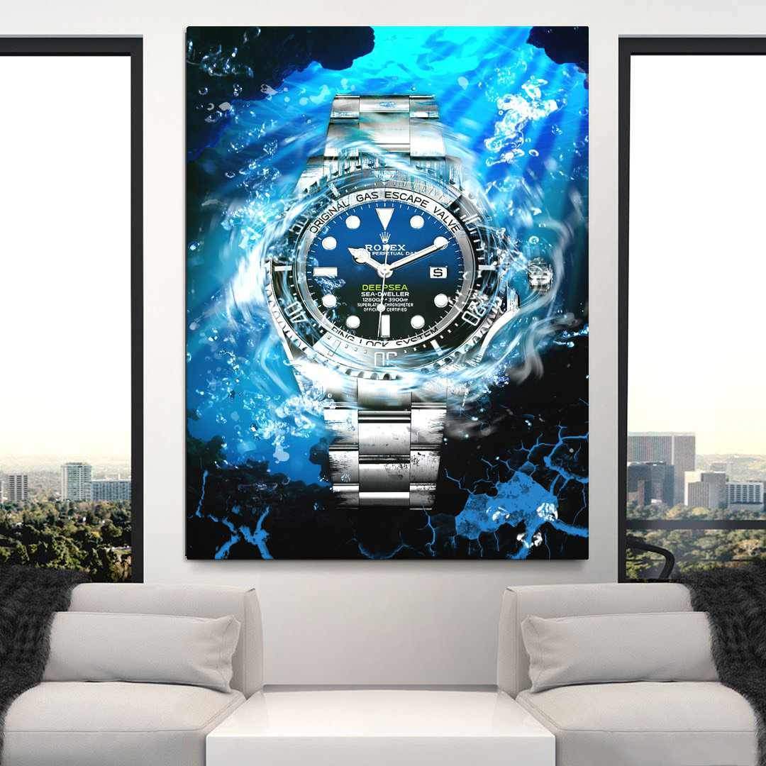 Rolex Art Deepsea James Cameron Watch Poster Canvas Print Watch Art-DEEPSEA CAMERON-DEVICI