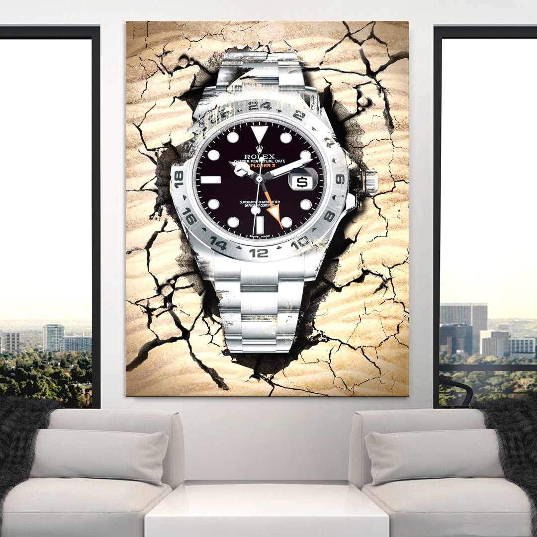 Rolex Art Explorer Watch Poster Canvas Print Rolex Poster Watch Art-DESERT EXPLORER-DEVICI