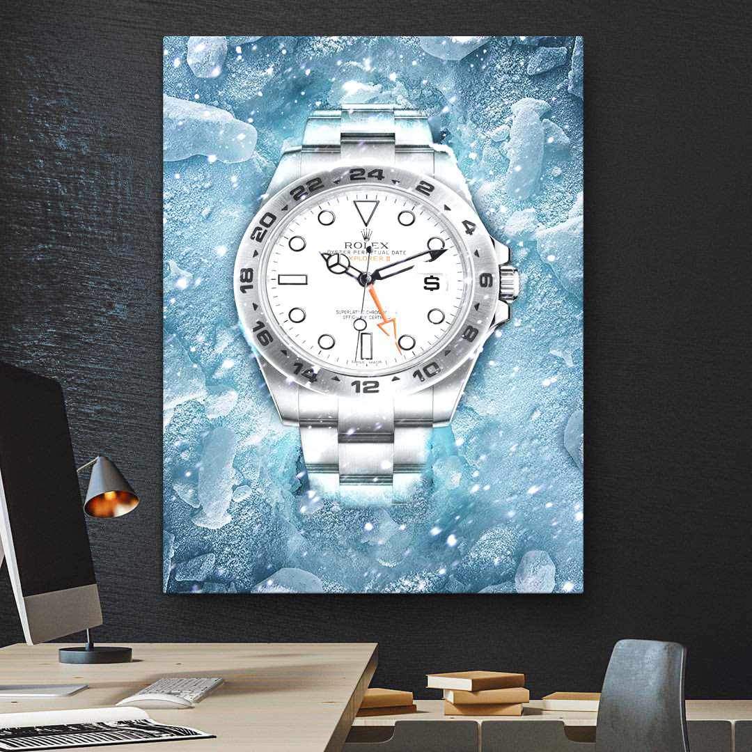 Rolex Art Explorer Watch Poster Canvas Print Watch Art Rolex Poster-SNOWFALL EXPLORER-DEVICI