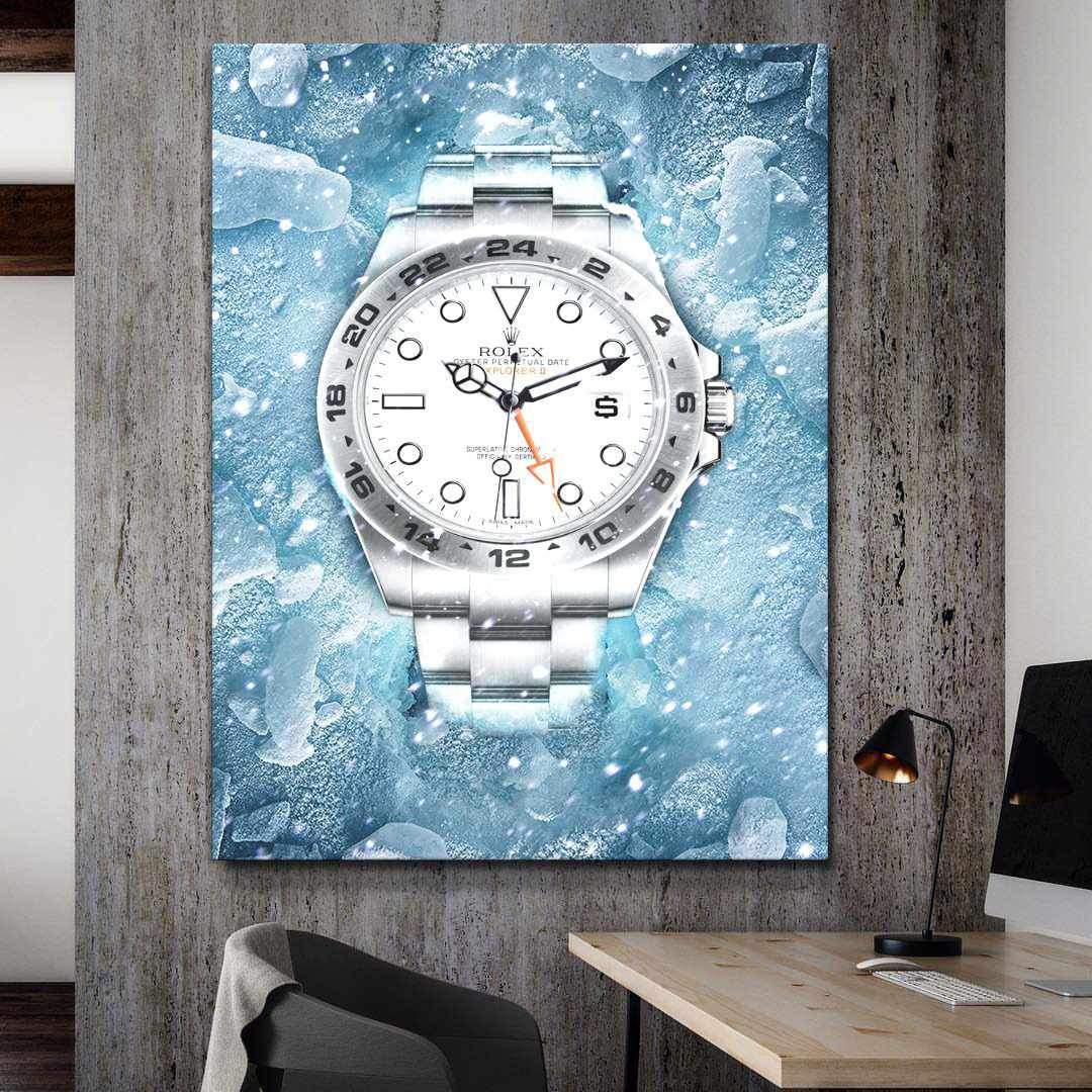 Rolex Art Explorer Watch Poster Canvas Print Watch Art Rolex Poster-SNOWFALL EXPLORER-DEVICI