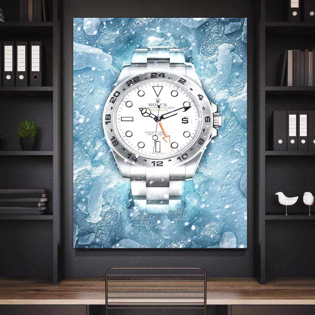 Rolex Art Explorer Watch Poster Canvas Print Watch Art Rolex Poster-SNOWFALL EXPLORER-DEVICI