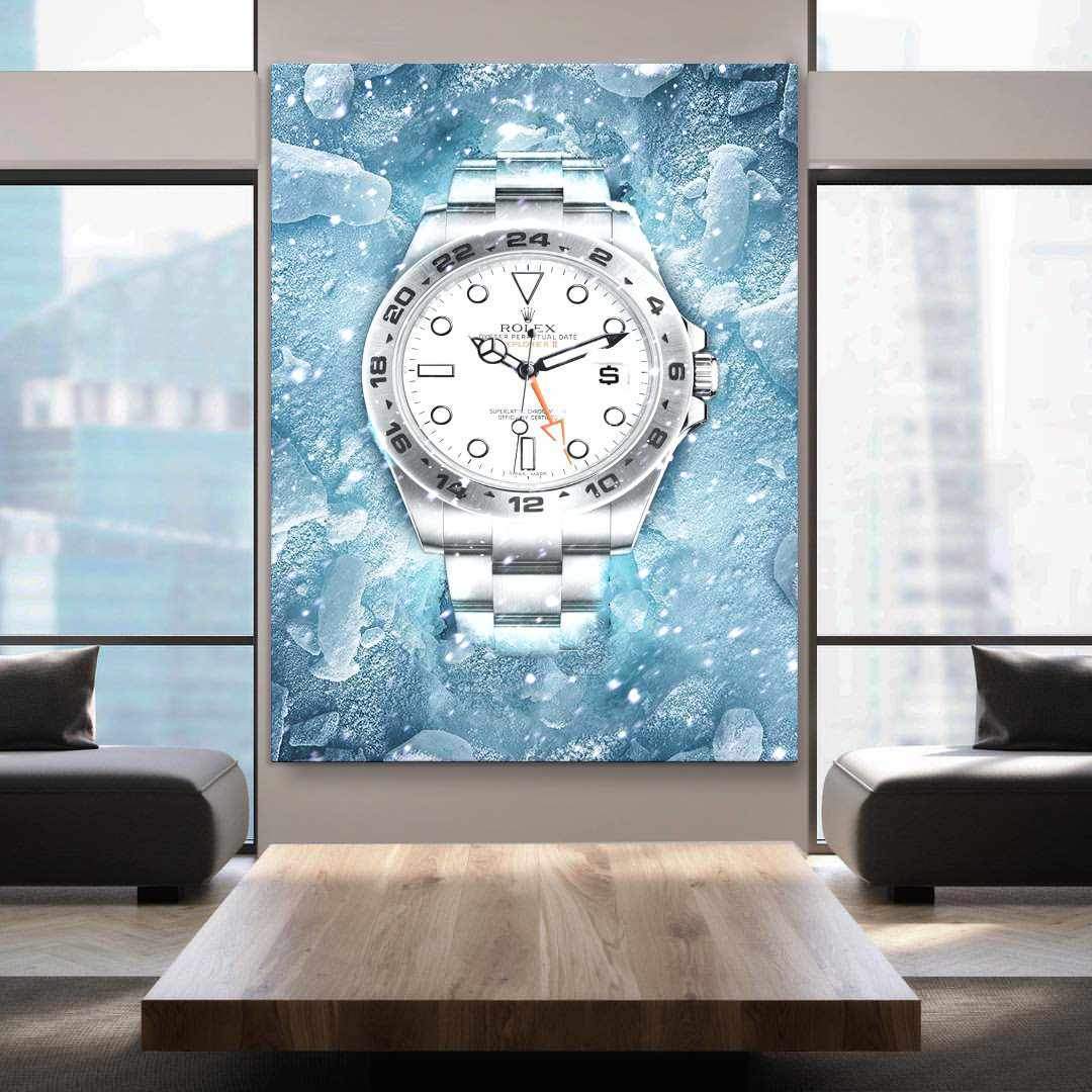 Rolex Art Explorer Watch Poster Canvas Print Watch Art Rolex Poster-SNOWFALL EXPLORER-DEVICI