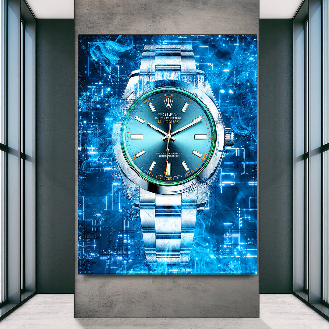 Rolex Art Milgauss Canvas Watch Art Poster Print-MILGAUSS MAGNETICA-DEVICI
