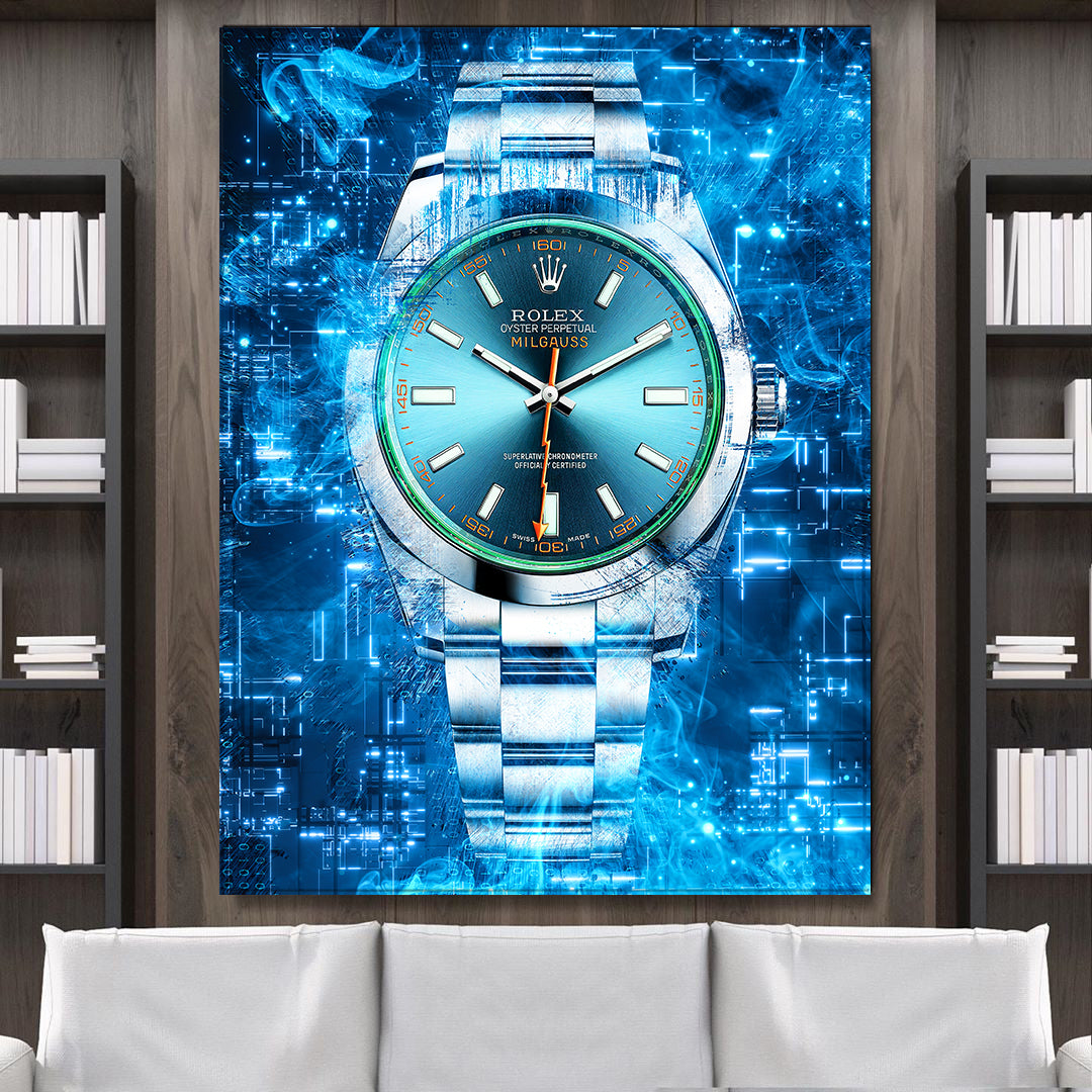 Rolex Art Milgauss Canvas Watch Art Poster Print-MILGAUSS MAGNETICA-DEVICI