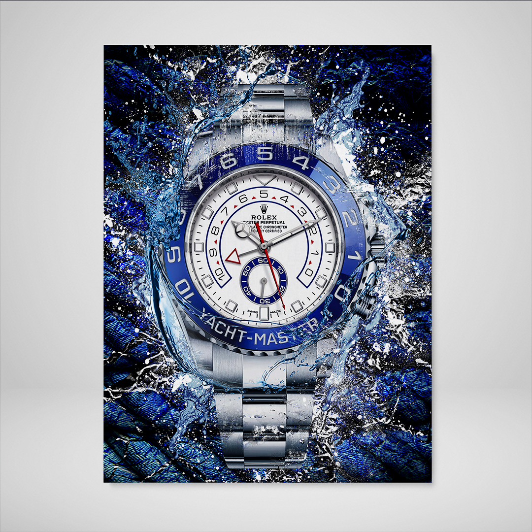 Rolex Art Platinum Yacht-Master II Canvas Watch Art Poster Print-PLATINUM YACHT-MASTER-DEVICI