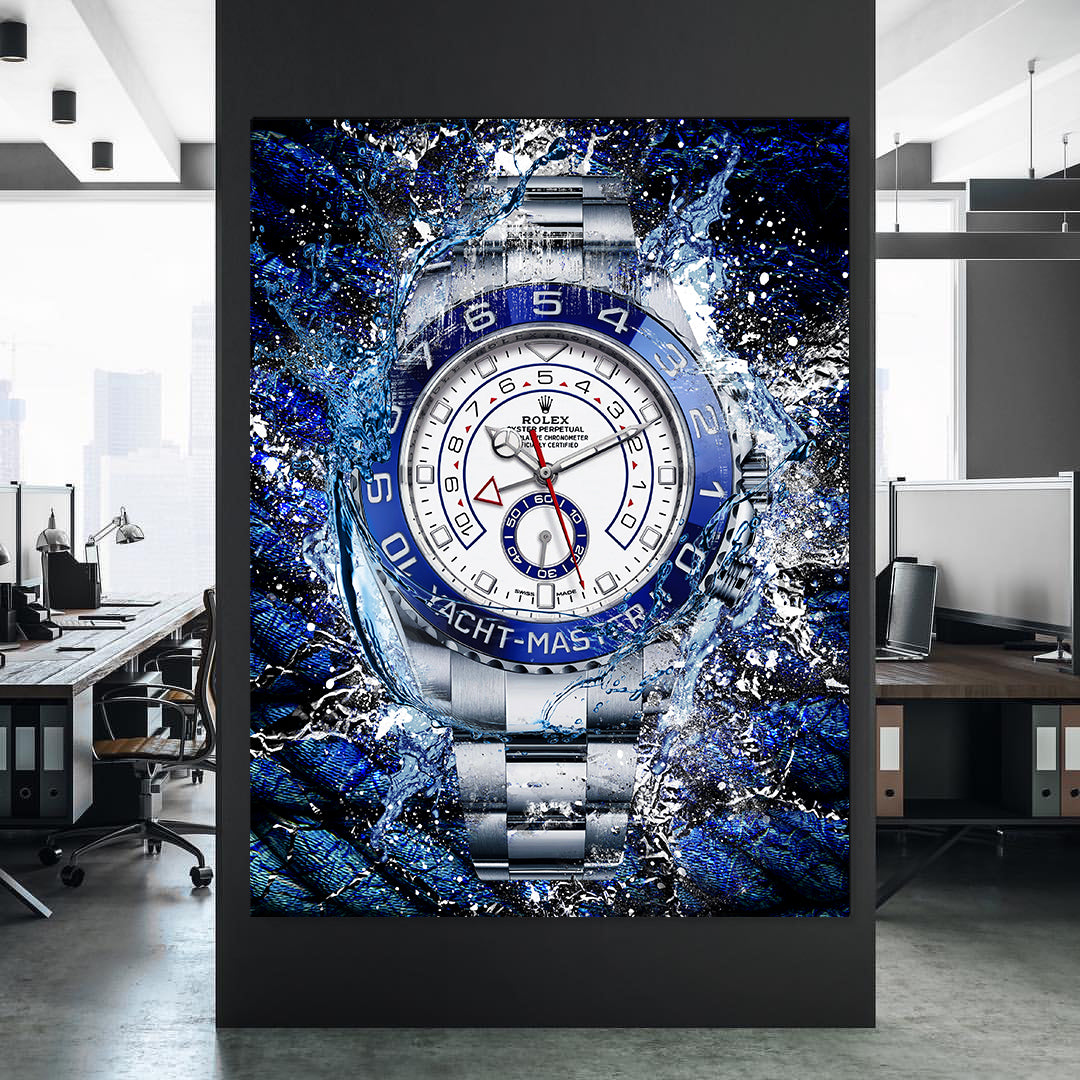 Rolex Art Platinum Yacht-Master II Canvas Watch Art Poster Print-PLATINUM YACHT-MASTER-DEVICI