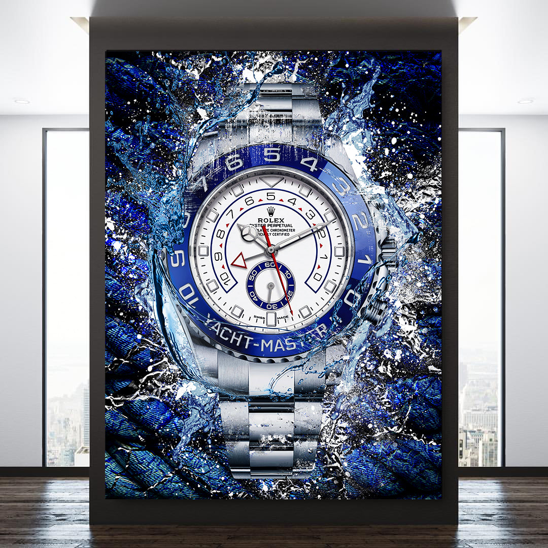 Rolex Art Platinum Yacht-Master II Canvas Watch Art Poster Print-PLATINUM YACHT-MASTER-DEVICI