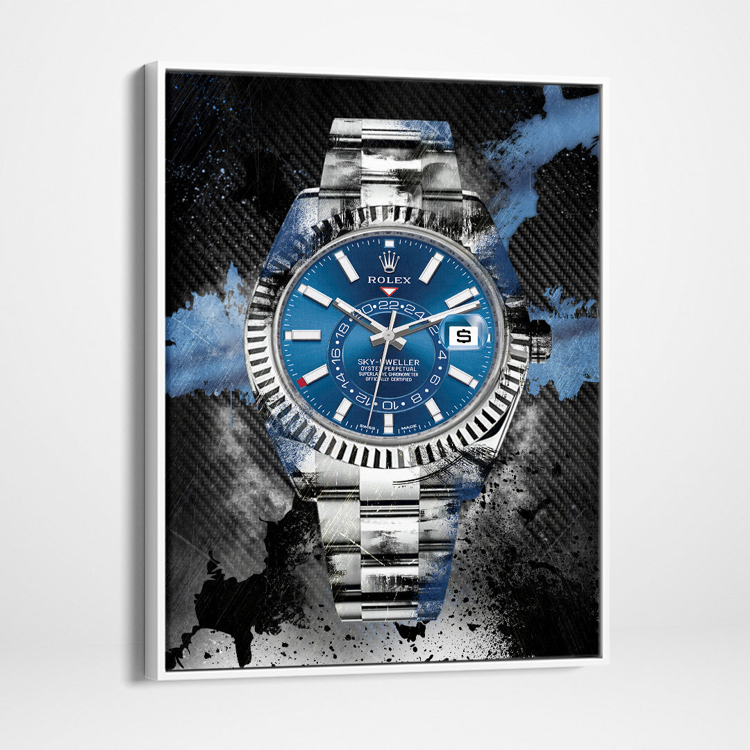 Rolex Art Sky-Dweller Canvas Print Watch Poster Watch Art-SOLIVAGANT SKY-DWELLER-DEVICI