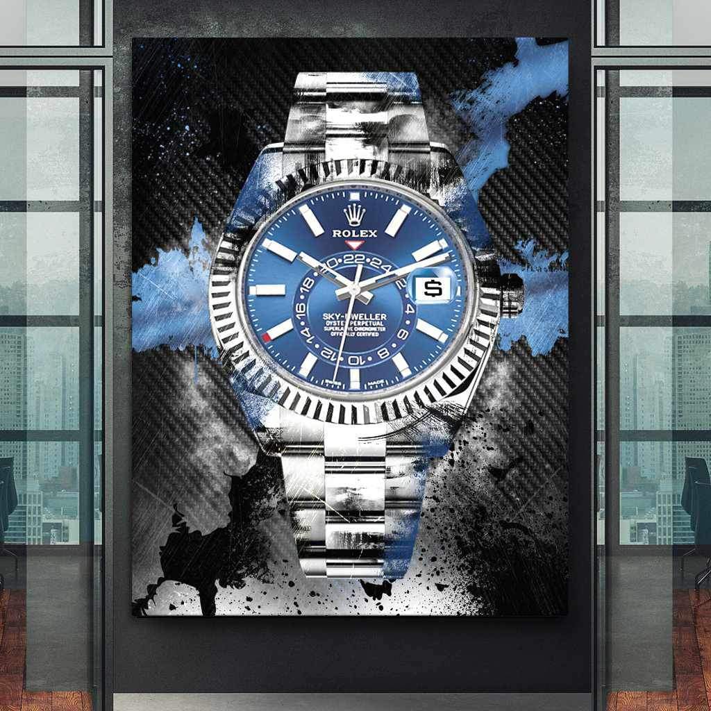 Rolex Art Sky-Dweller Canvas Print Watch Poster Watch Art-SOLIVAGANT SKY-DWELLER-DEVICI