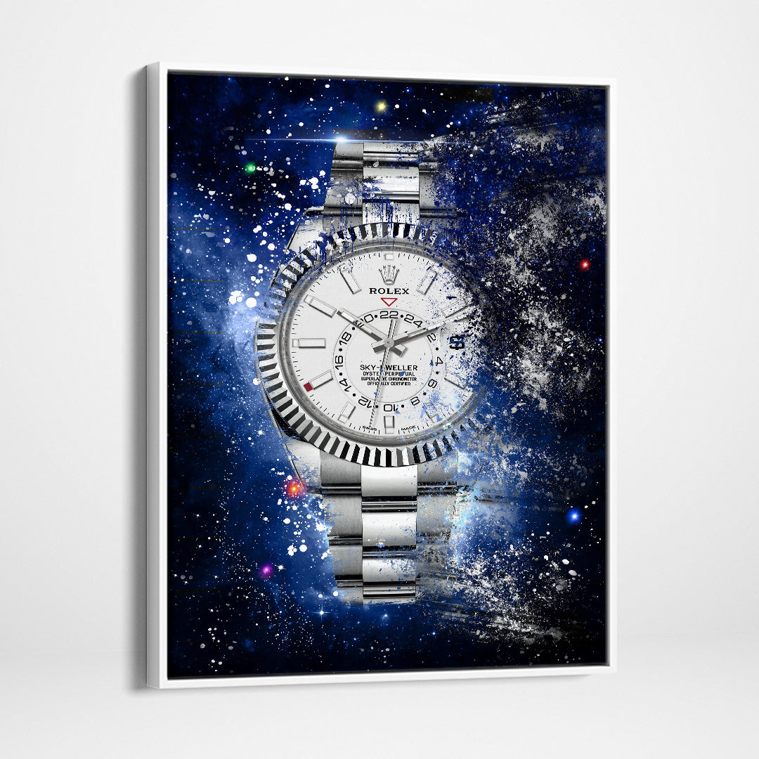 Rolex Art Skydweller Watch Poster Canvas Print Watch Art Rolex Poster-SKY-DWELLER GALAXY-DEVICI