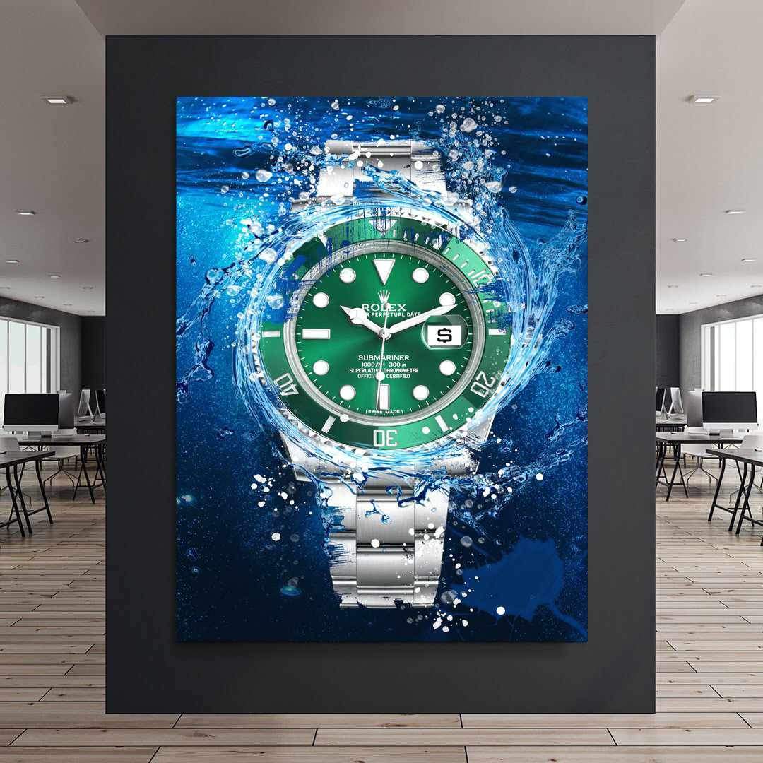 Rolex Art Submariner The Hulk Watch Poster Canvas Print Watch Art-THE HULK-DEVICI