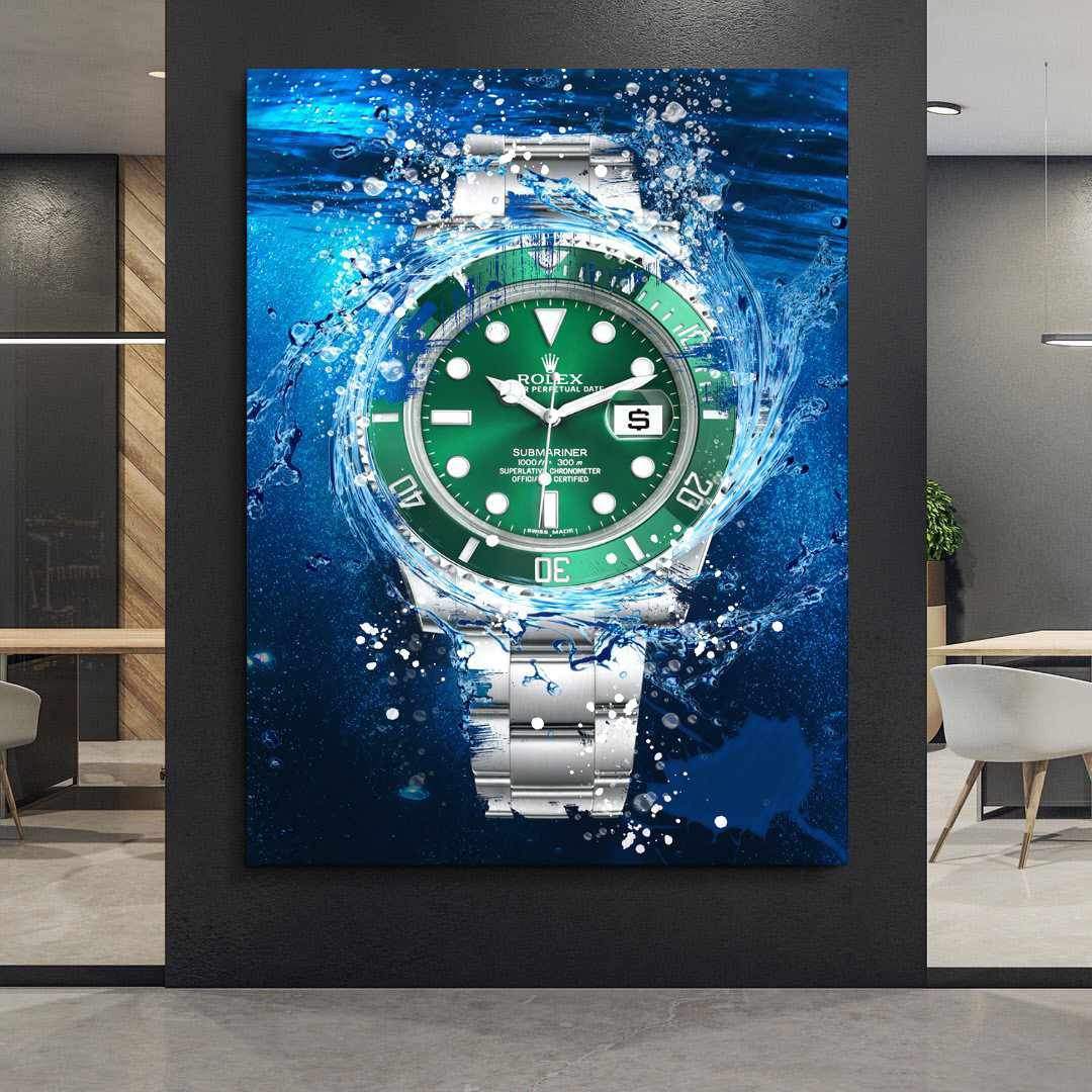 Rolex Art Submariner The Hulk Watch Poster Canvas Print Watch Art-THE HULK-DEVICI