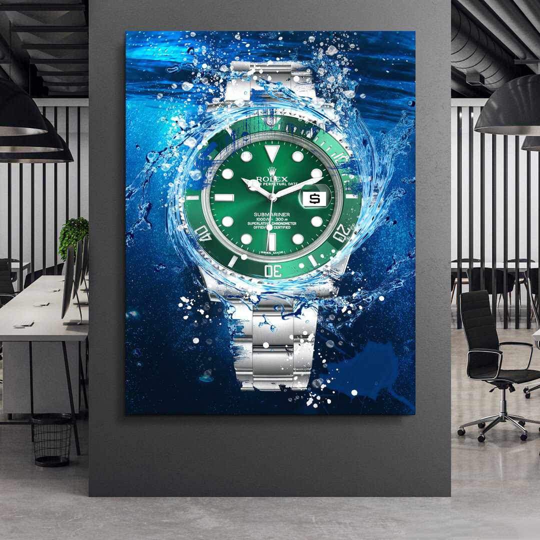 Rolex Art Submariner The Hulk Watch Poster Canvas Print Watch Art-THE HULK-DEVICI