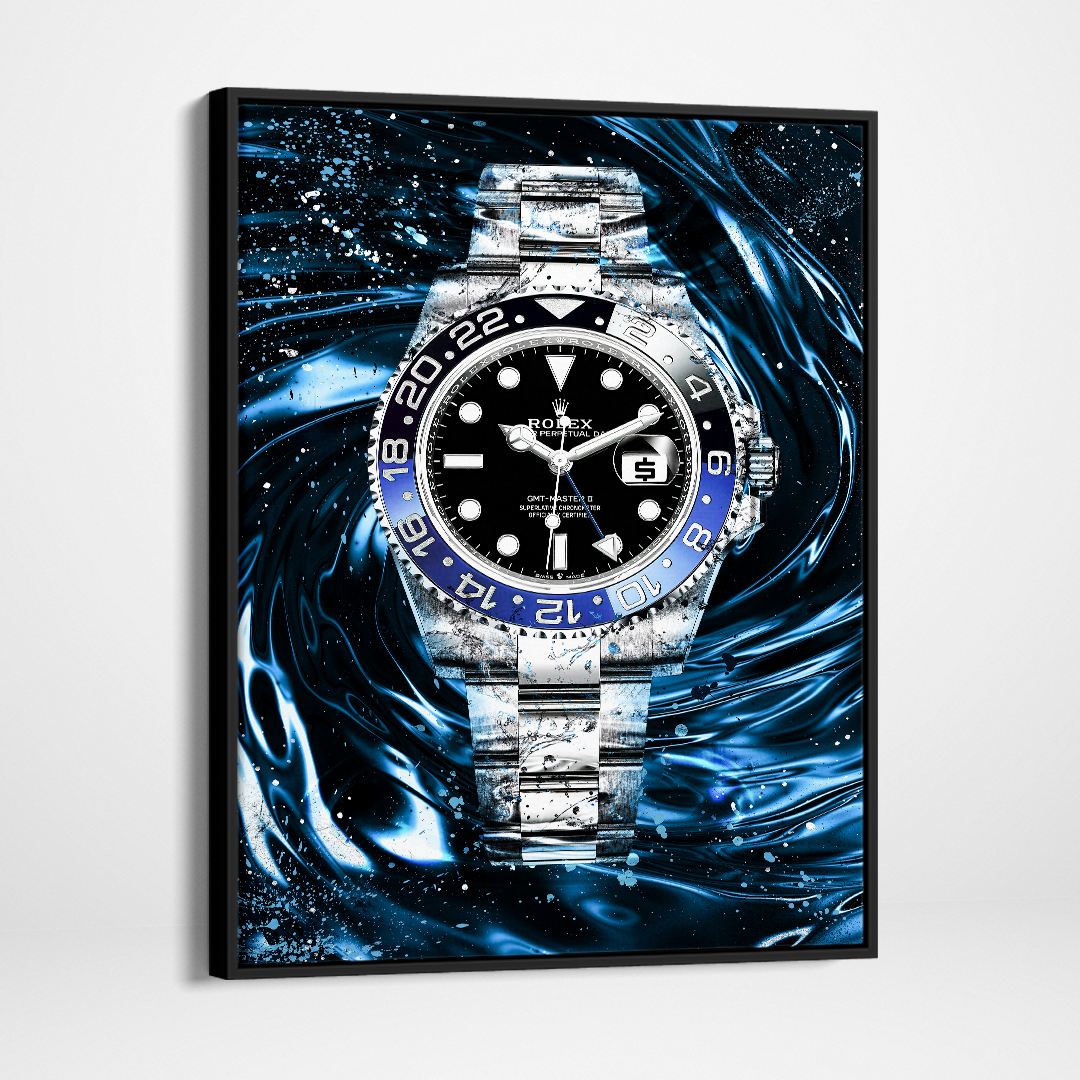 Rolex Batman GMT Master II BLNR Canvas Watch Art Poster Print-BATMAN ABYSS-DEVICI