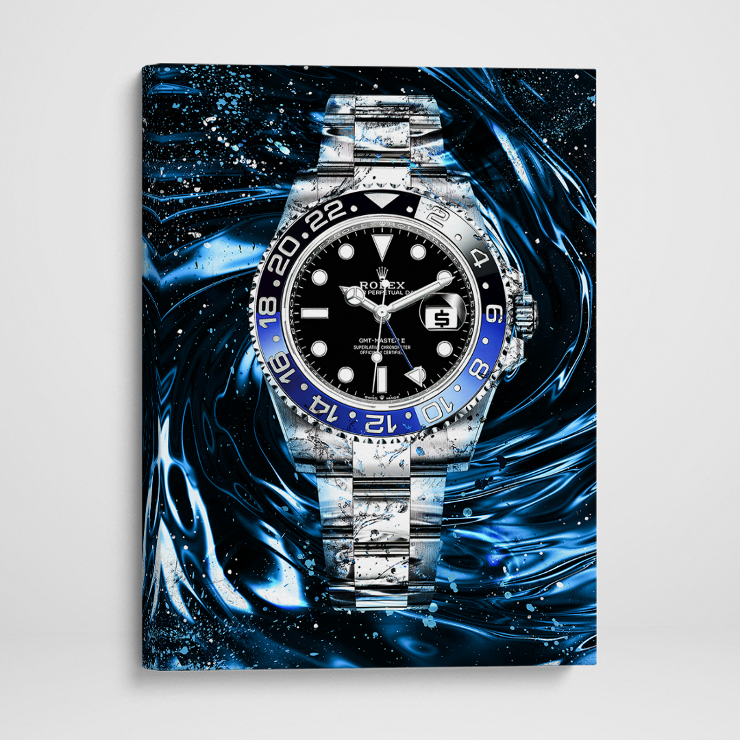 Rolex Batman GMT Master II BLNR Canvas Watch Art Poster Print-BATMAN ABYSS-DEVICI