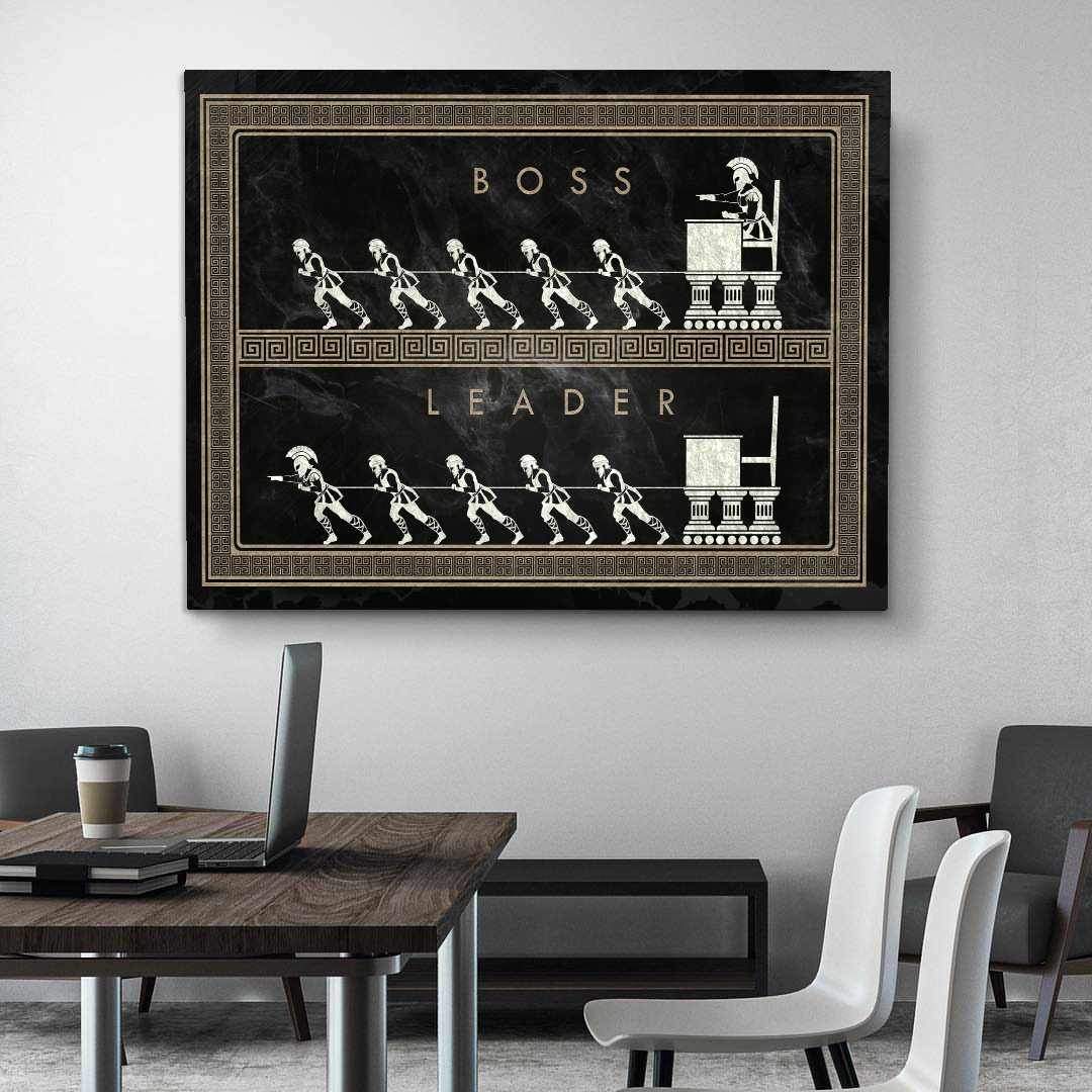 Be The Leader Inspirational Canvas Wall Art Motivational Poster Print-BE THE LEADER-DEVICI