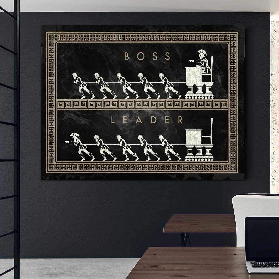 Be The Leader Inspirational Canvas Wall Art Motivational Poster Print-BE THE LEADER-DEVICI