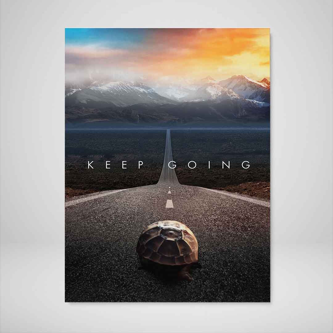 Keep Going Motivational Poster Canvas Print Modern Wall Art Decor-KEEP GOING-DEVICI
