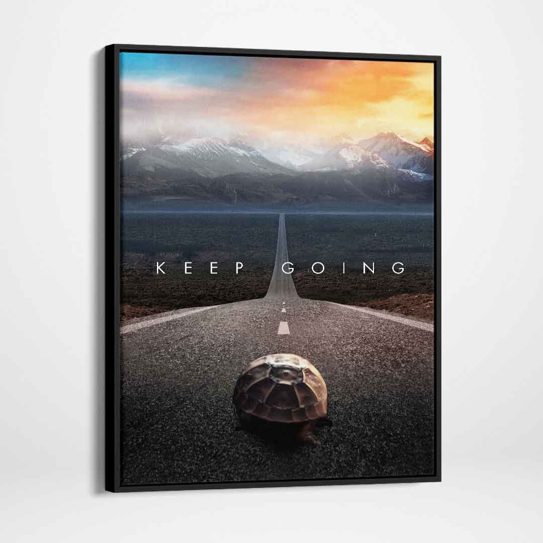 Keep Going Motivational Poster Canvas Print Modern Wall Art Decor-KEEP GOING-DEVICI