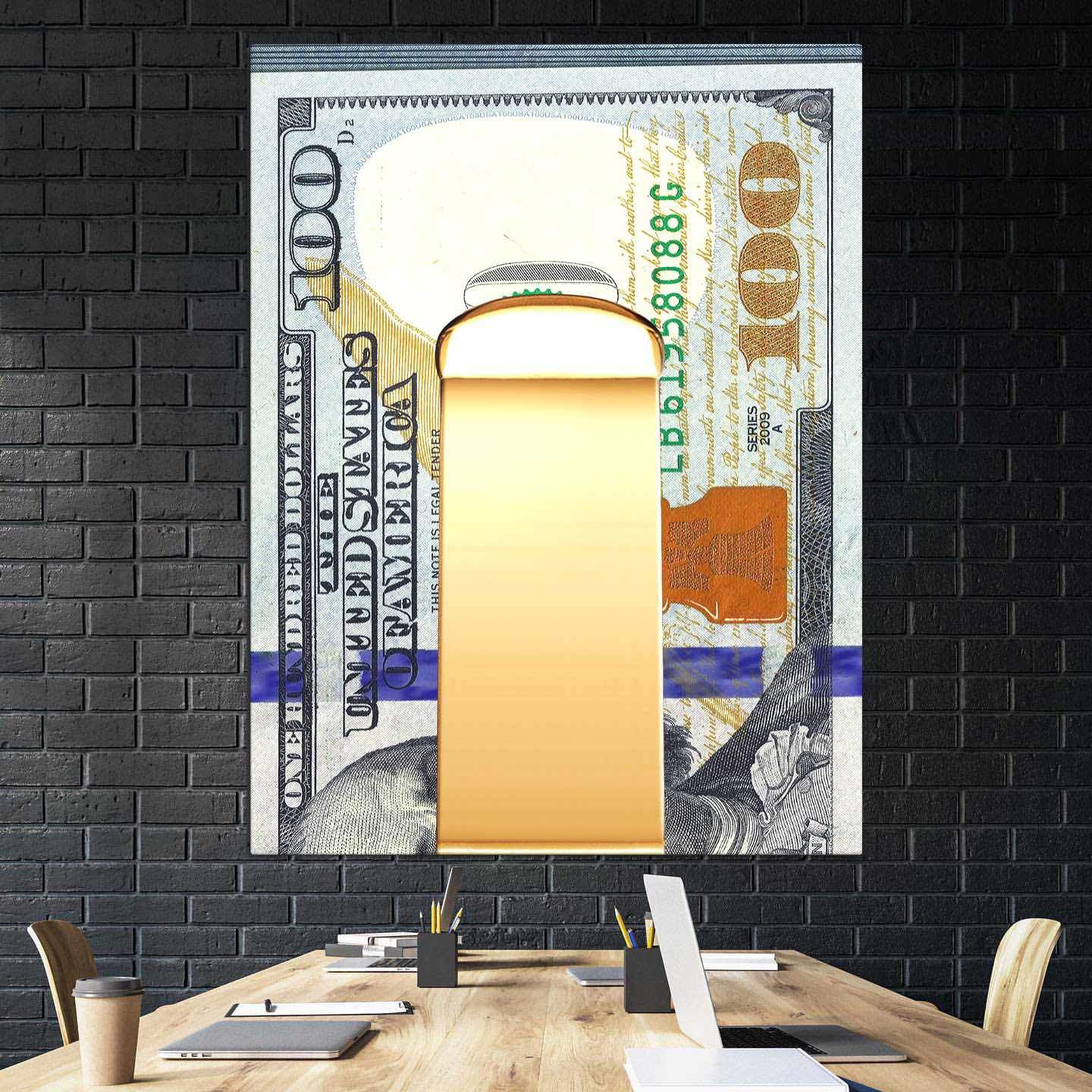 Money Clip Motivational Poster Canvas Print Inspirational Wall Art-MONEY CLIP-DEVICI