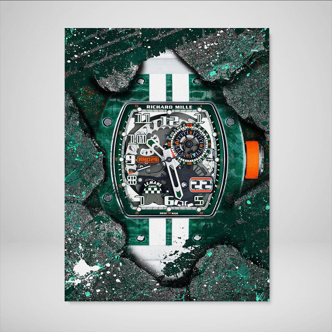 Richard Mille RM 029 Le Mans Watch Artwork Poster Canvas Print-MILLE LE MANS-DEVICI