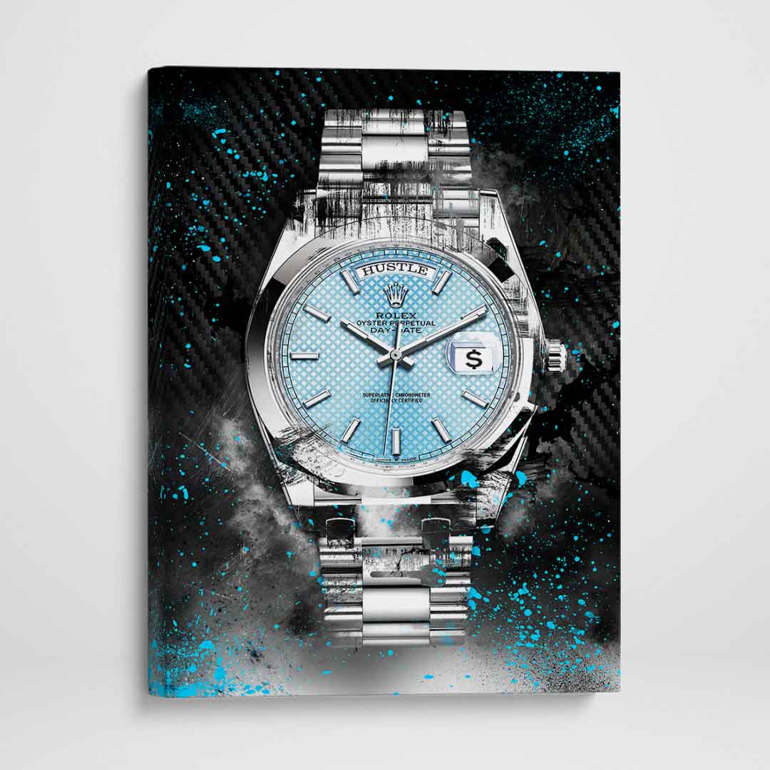 Rolex Art Platinum Day-Date Watch Art Rolex Canvas Wall Art Print-PLATINUM DAY-DATE-DEVICI