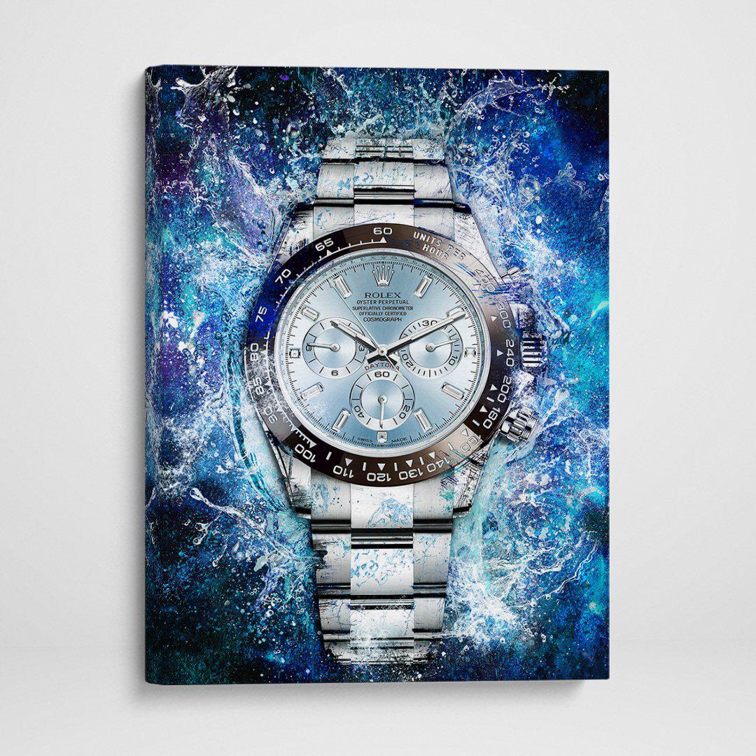 Rolex Art Platinum Daytona Watch Poster Canvas Print Watch Art