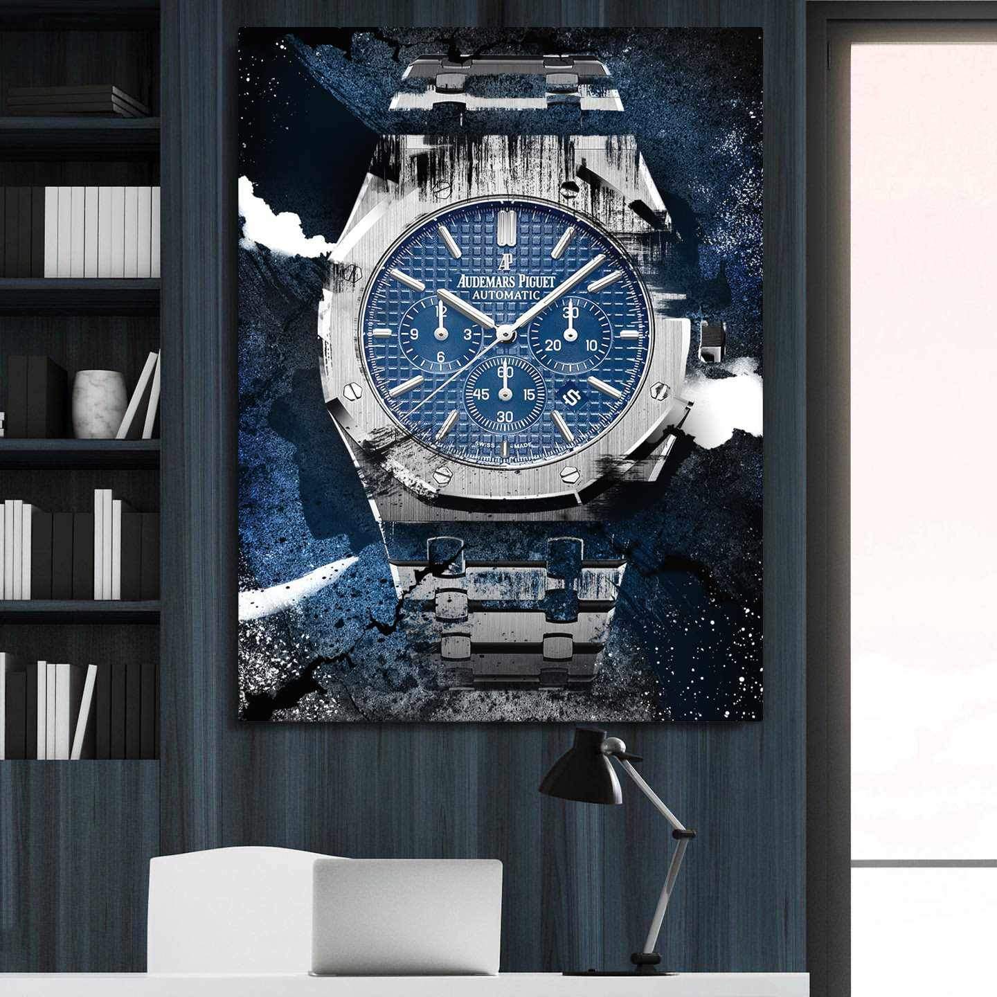 Audemars Piguet Art Royal Oak Watch Poster Canvas Print Watch Artwork