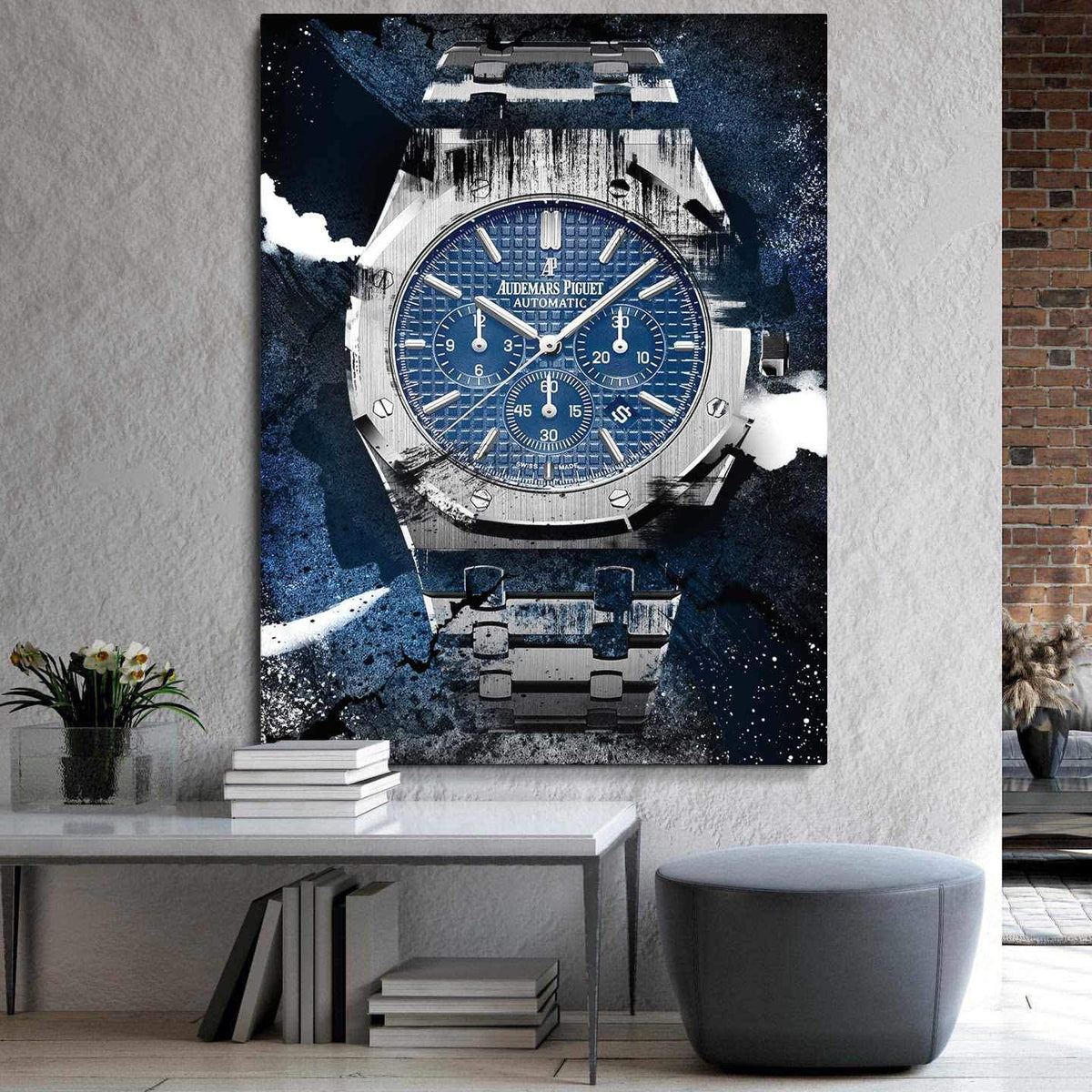 Audemars Piguet Art Royal Oak Watch Poster Canvas Print