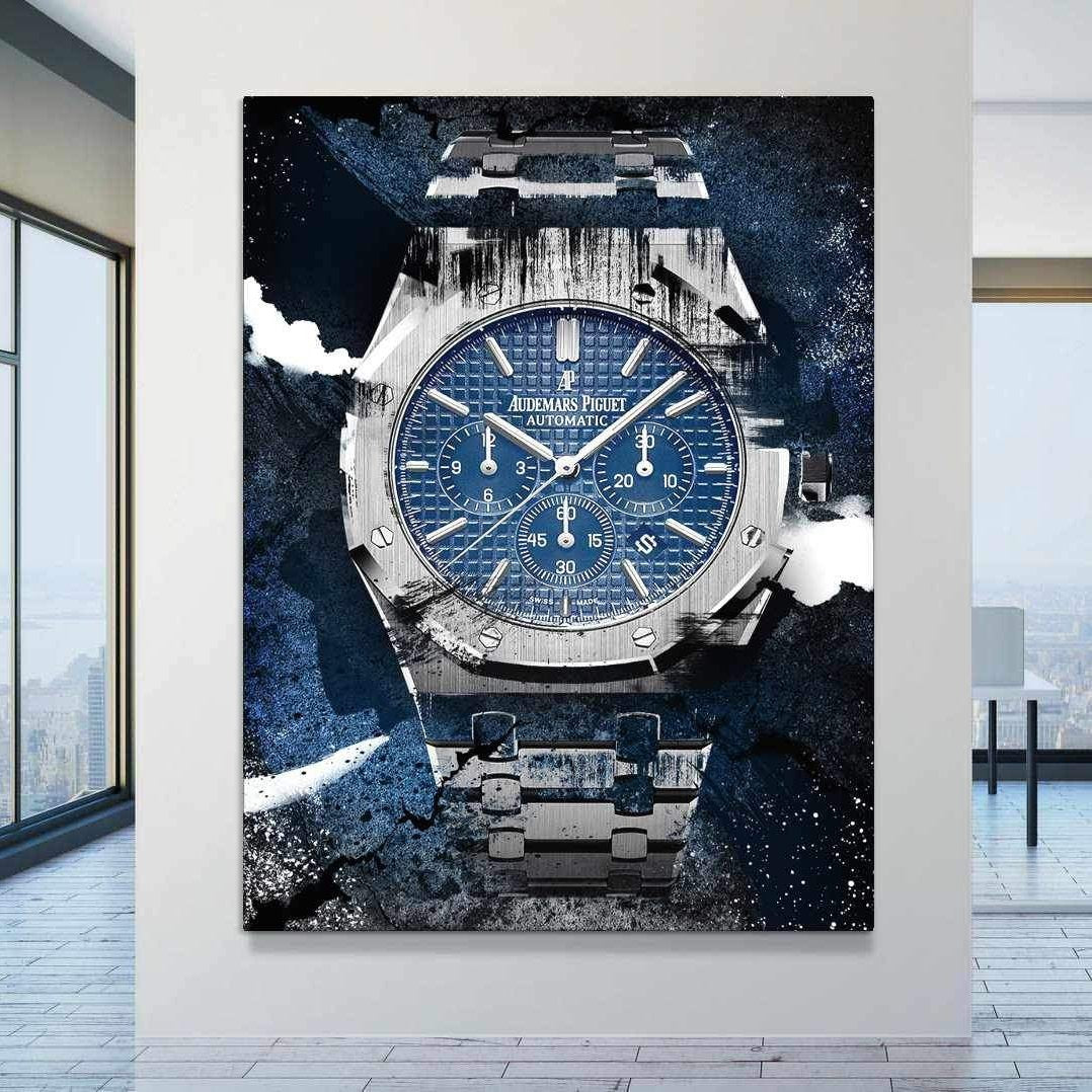 Audemars Piguet Art Royal Oak Watch Poster Canvas Print Watch Artwork