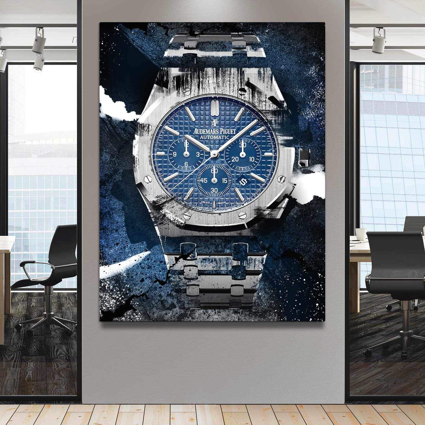 Audemars Piguet Art Royal Oak Watch Poster Canvas Print Watch Artwork-THE ROYAL-DEVICI