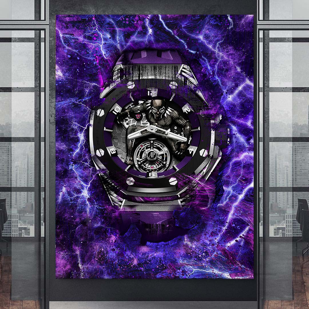 Audemars Piguet Royal Oak Black Panther Watch Poster Canvas Watch Art-BLACK PANTHER-DEVICI