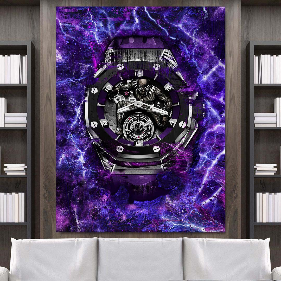 Audemars Piguet Royal Oak Black Panther Watch Poster Canvas Watch Art-BLACK PANTHER-DEVICI