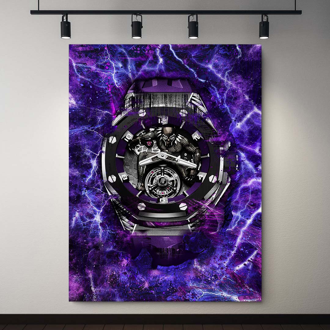 Audemars Piguet Royal Oak Black Panther Watch Poster Canvas Watch Art-BLACK PANTHER-DEVICI