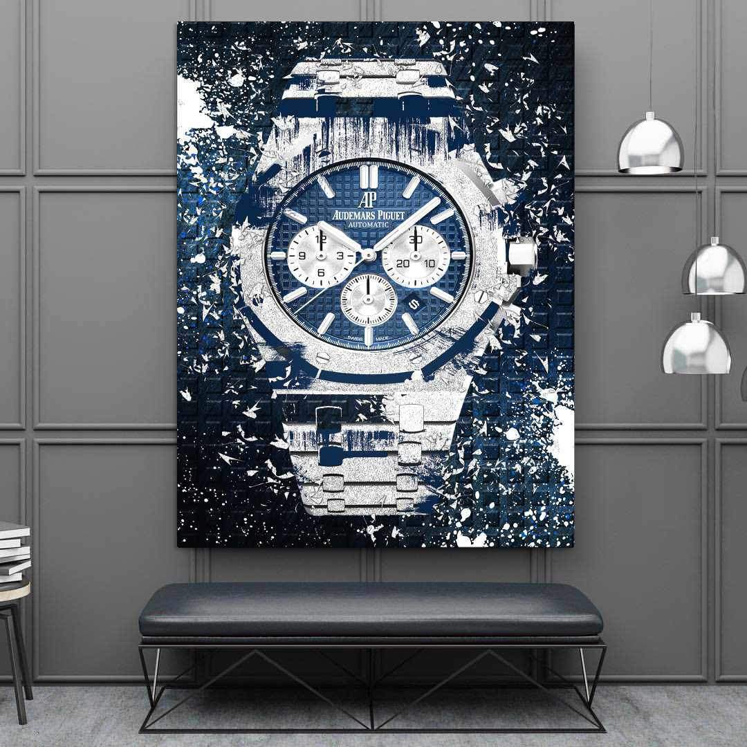 Audemars Piguet Royal Oak Chronograph Watch Poster Canvas Watch Art-COURAGEOUS CHRONOGRAPH-DEVICI